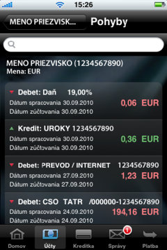 iPhone - aplikácia Tatra banka 4